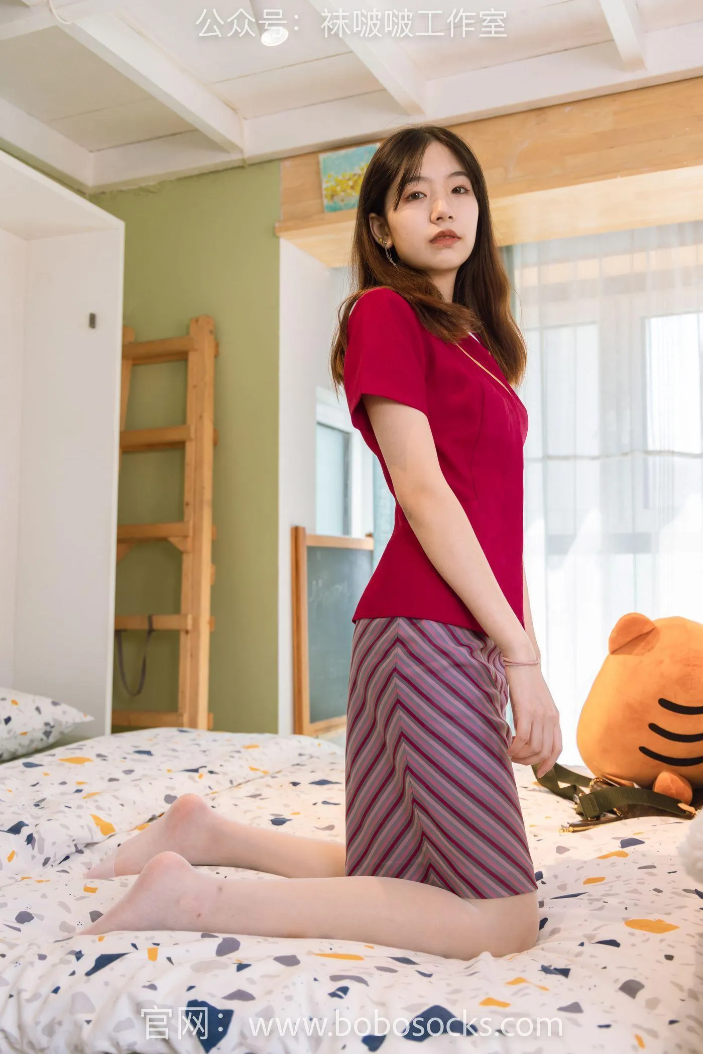 [BoBoSocks袜啵啵]NO.099 小甜豆-高跟鞋、黑丝、白丝 [140P]插图6
